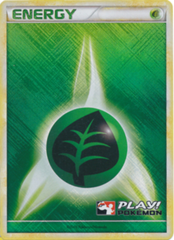 Grass Energy Unnumbered Crosshatch Holo Promo - 2010 Play! Pokemon